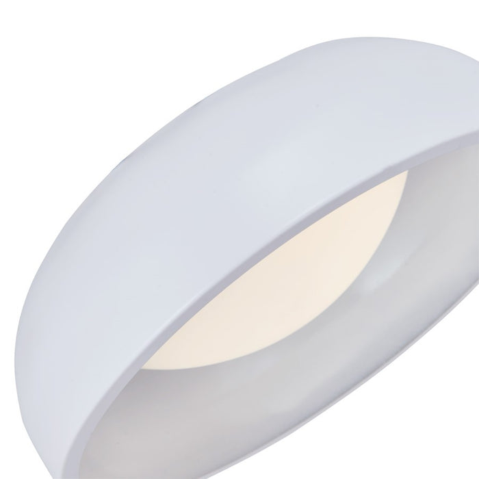 Abra Lighting Lynx 1 Light 13" Inner Curve Flushmount/Opal, White