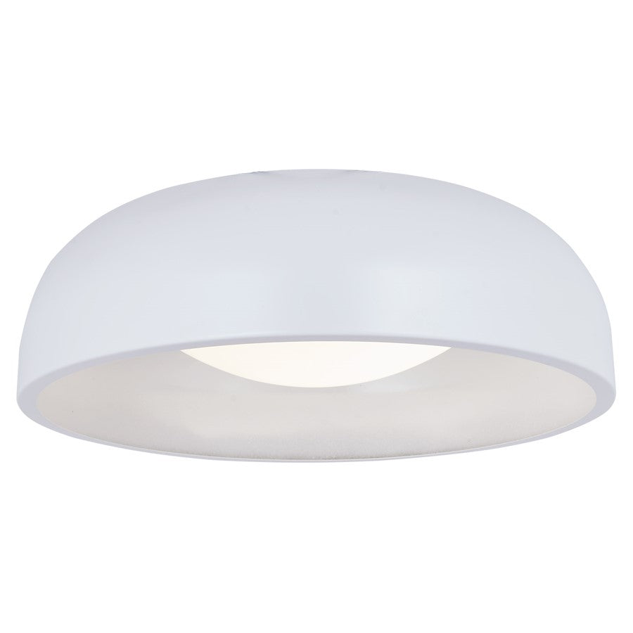 Abra Lighting Lynx 1 Light 13" Inner Curve Flushmount/Opal, White