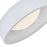 Abra Lighting Lynx 1 Light 13" Inner Curve Flushmount/Opal, White