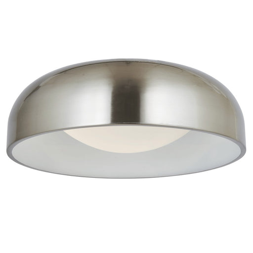 Abra Lighting Lynx 1 Light 17" Inner Curve Flushmount/Opal, Nickel