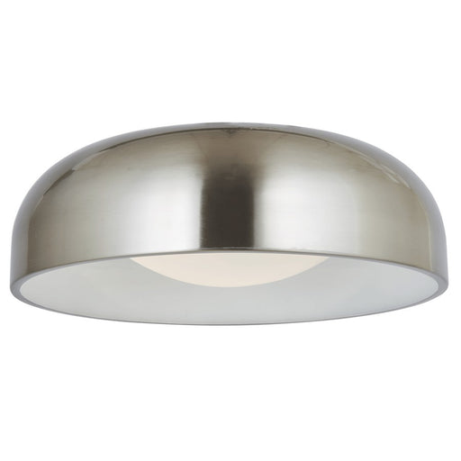 Abra Lighting Lynx 1 Light 17" Inner Curve Flushmount/Opal, Nickel