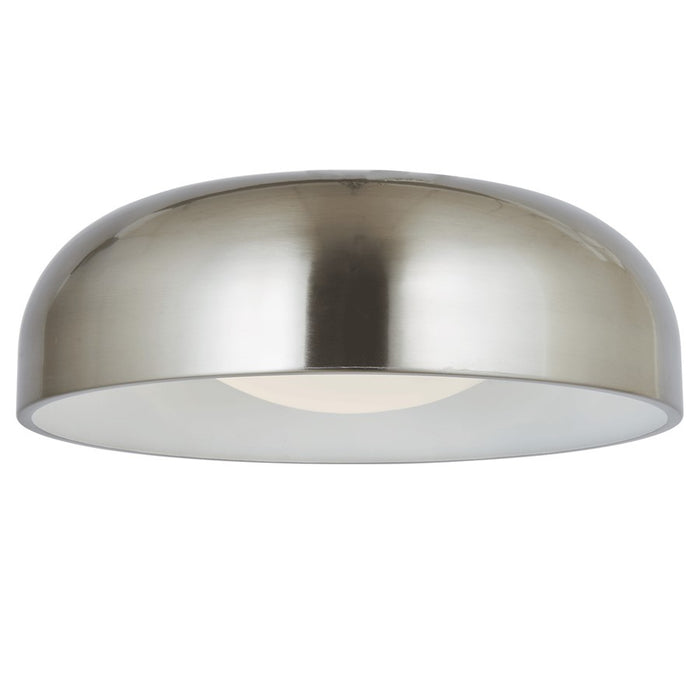 Abra Lighting Lynx 1 Light 17" Inner Curve Flushmount/Opal, Nickel