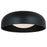 Abra Lighting Lynx 1 Light 17" Inner Curve Flushmount/Opal, Black