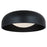 Abra Lighting Lynx 1 Light 17" Inner Curve Flushmount/Opal, Black