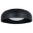 Abra Lighting Lynx 1 Light 17" Inner Curve Flushmount/Opal, Black