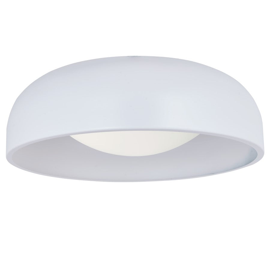 Abra Lighting Lynx 1Lt 17" Inner Curve Flushmount/Opal, White - 30076FM-MW-LYNX