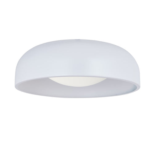 Abra Lighting Lynx 1 Light 17" Inner Curve Flushmount/Opal, White
