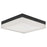 Abra Lighting IceCube 1 Light 9" Square Flushmount, Black