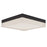 Abra Lighting IceCube 1 Light 9" Square Flushmount, Black