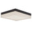 Abra Lighting IceCube 1 Light 9" Square Flushmount, Black