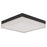Abra Lighting IceCube 1 Light 9" Square Flushmount, Black