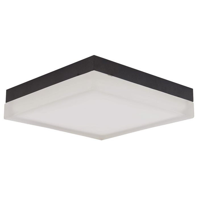 Abra Lighting IceCube 1 Light 9" Square Flushmount, Black