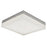 Abra Lighting IceCube 1 Light 9" Square Flushmount, Nickel