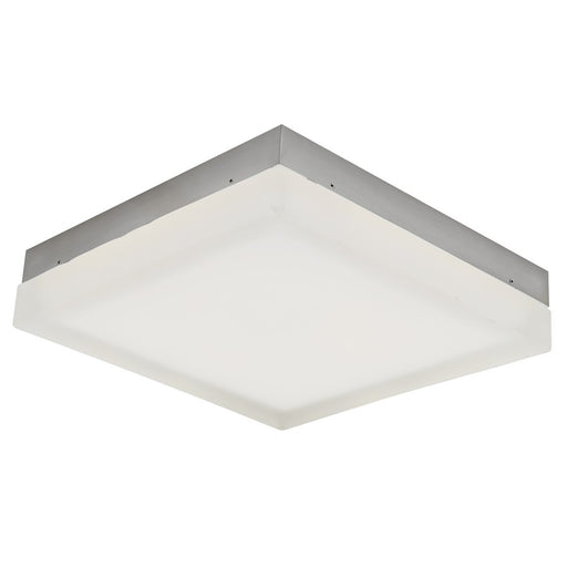 Abra Lighting IceCube 1 Light 9" Square Flushmount, Nickel