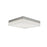 Abra Lighting IceCube 1 Light 9" Square Flushmount, Nickel