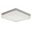 Abra Lighting IceCube 1 Light 9" Square Flushmount, Nickel