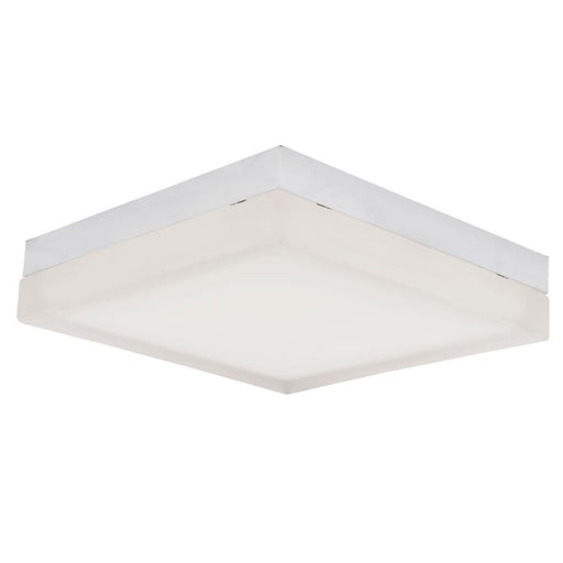 Abra Lighting IceCube 1 Light 9" Square Flushmount, Chrome