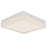 Abra Lighting IceCube 1 Light 9" Square Flushmount, Chrome