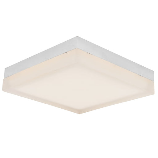 Abra Lighting IceCube 1 Light 9" Square Flushmount, Chrome