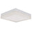 Abra Lighting IceCube 1 Light 9" Square Flushmount, Chrome