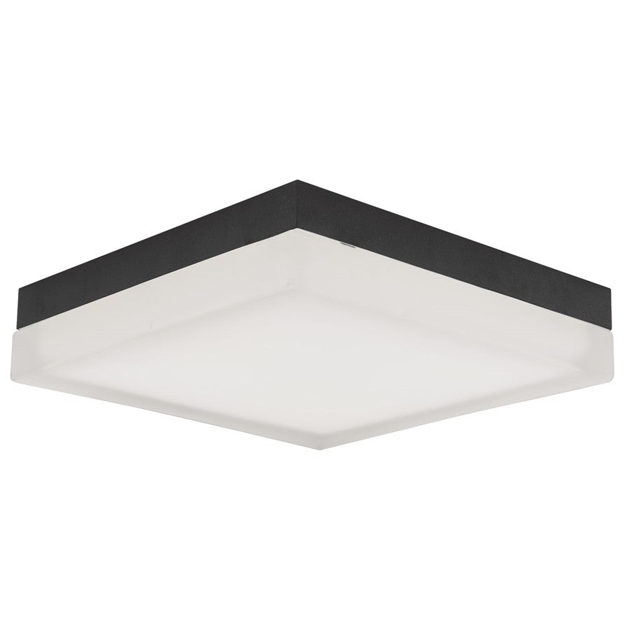 Abra Lighting IceCube 1Lt 12" Square Flushmount, Black - 30081FM-BL-ICECUBE