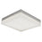 Abra Lighting IceCube 1Lt 12" Square Flushmount, Nickel - 30081FM-BN-ICECUBE