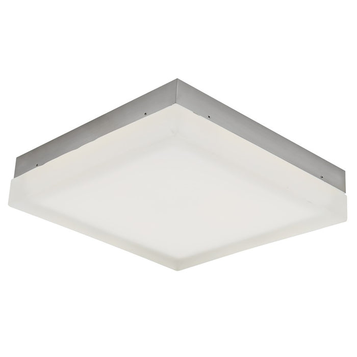Abra Lighting IceCube 1 Light 12" Square Flushmount, Nickel