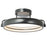 Abra Lighting Rave 1 Light 14" Dual LED Ring Flushmount, Black