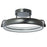 Abra Lighting Rave 1 Light 14" Dual LED Ring Flushmount, Black