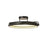 Abra Lighting Rave 1 Light 18" Dual LED Ring Flushmount, Black