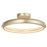 Abra Lighting Rave 1 Light 18" Dual LED Ring Flushmount, Silver
