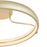Abra Lighting Rave 1 Light 18" Dual LED Ring Flushmount, Silver