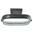 Abra Lighting Rave 1 Light 14" Dual LED Square Flushmount, Black