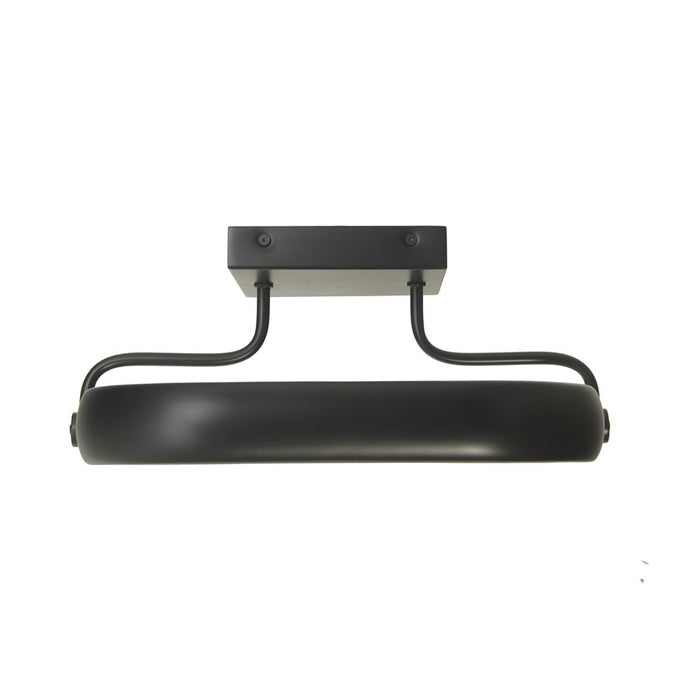 Abra Lighting Rave 1 Light 14" Dual LED Square Flushmount, Black