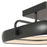 Abra Lighting Rave 1 Light 14" Dual LED Square Flushmount, Black