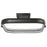 Abra Lighting Rave 1 Light 18" Dual LED Square Flushmount, Black