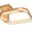 Abra Lighting Rave 1 Light Dual LED Square Semi-Flushmount, Gold