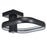 Abra Lighting Rave 1 Light Dual LED Square Semi-Flushmount, Black