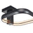 Abra Lighting Rave 1 Light Dual LED Square Semi-Flushmount, Black