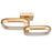 Abra Lighting Rave 2 Light LED Twin Square Semi-Flushmount, Gold