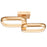 Abra Lighting Rave 2 Light LED Twin Square Semi-Flushmount, Gold