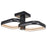 Abra Lighting Rave 2 Light LED Twin Square Semi-Flushmount, Black