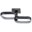 Abra Lighting Rave 2 Light LED Twin Square Semi-Flushmount, Black