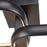 Abra Lighting Rave 2 Light LED Twin Square Semi-Flushmount, Black