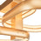 Abra Lighting Rave 3 Light Dual LED Triple SQ Semi-Flush, Gold