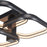 Abra Lighting Rave 3 Light Dual LED Triple Square Semi-Flush, BK