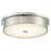 Abra Lighting Spark 1 Light 12" Opal Glass Flushmount, Nickel