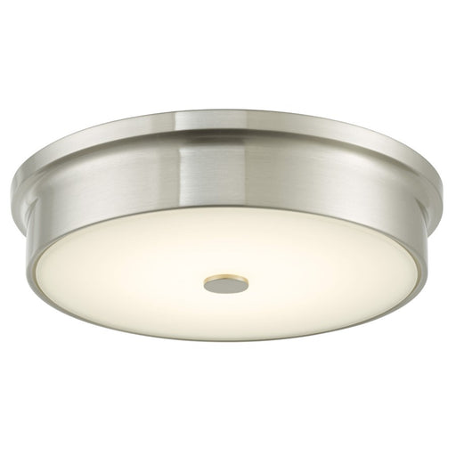 Abra Lighting Spark 1 Light 12" Opal Glass Flushmount, Nickel