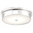 Abra Lighting Spark 1 Light 12" Opal Glass Flushmount, Chrome