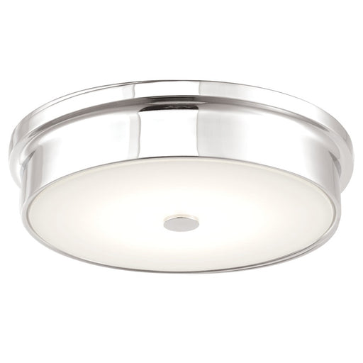 Abra Lighting Spark 1 Light 12" Opal Glass Flushmount, Chrome